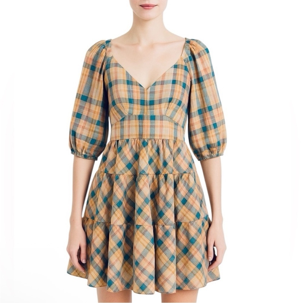 ANTHROPOLOGIE Drew plaid dress size small